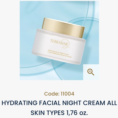 Hydrating facial night cream all skin types 1,76oz