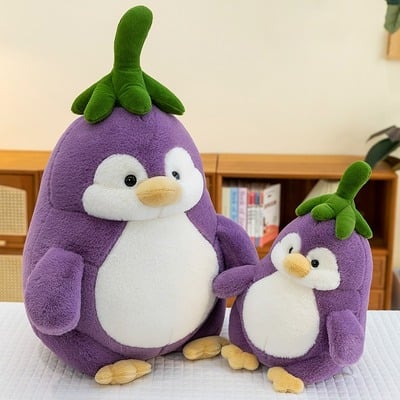 Cute penguin hybrid eggplant plush toy