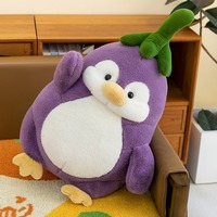 Cute penguin hybrid eggplant plush toy - Thumbnail 7