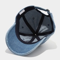 Cherry Embroidery Denim Baseball Cap - Thumbnail 4