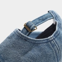 Cherry Embroidery Denim Baseball Cap - Thumbnail 5