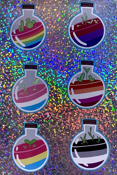 Holographic Pride Sticker Sheet