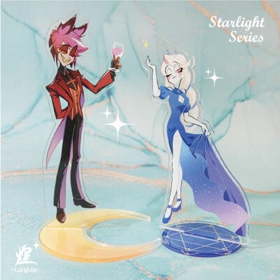 Hazbin hotel - starlight series：charlie & alastor (acrylic figure stand)