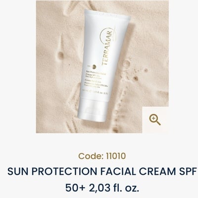 Sun protection facial cream spf 50+ 2,03 fl
