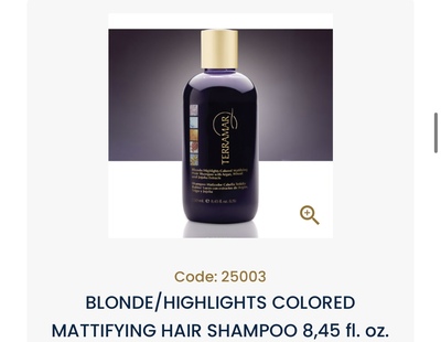 BLONDE / HIGHLIGHTS COLORED MATTIFYING HAIR SHAMPOO 8,45 fl.