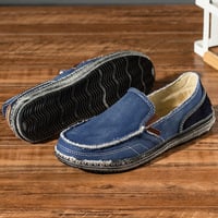 Men's fashionable washed denim breathable loafers 4 colors - Thumbnail 7