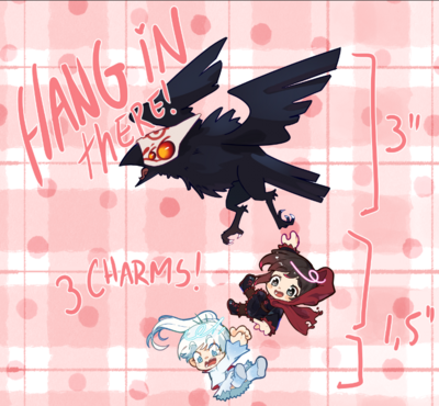 Hang in There - WhiteRose keychain