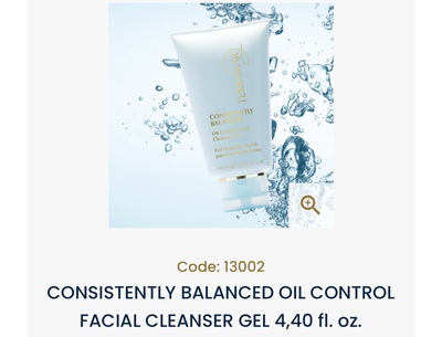 CONSISTENTLY BALANCED OIL CONTROL FACIAL CLEANSER GEL 4,40 fl.
