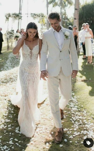 Sexy Luxury Sheath Wedding Dress, Beads Appliques Bridal Dress Bridal Gown