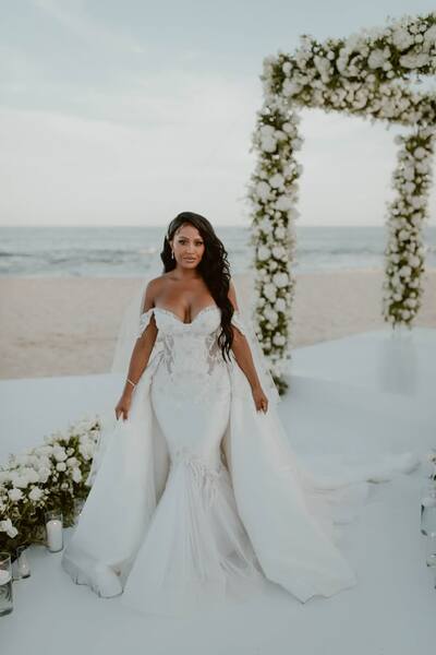 Sexy African Wedding Dress, Satin Bridal Dress Bridal Gown