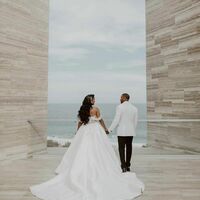 Sexy African Wedding Dress, Satin Bridal Dress Bridal Gown - Thumbnail 2