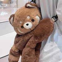 Cute Raccoon Plush Bag - Thumbnail 4