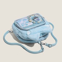 Blue cat ears plush bag backpack - Thumbnail 2