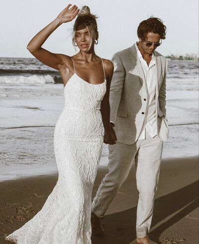  Sexy Mermaid Wedding Dress, Lace Bridal Dress Bridal Gown