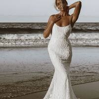  Sexy Mermaid Wedding Dress, Lace Bridal Dress Bridal Gown - Thumbnail 2