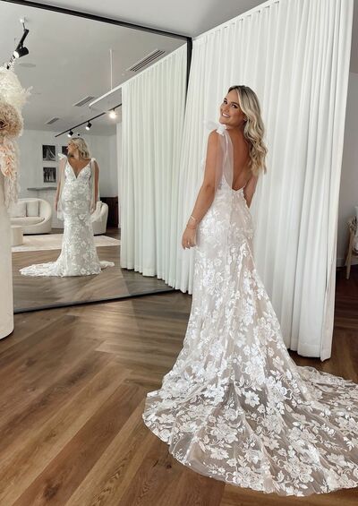 Sexy Mermaid Wedding Dress, Lace Bridal Dress Bridal Gown