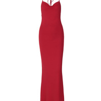 sexy hollow out backless hanging neck long dress for women - Thumbnail 6