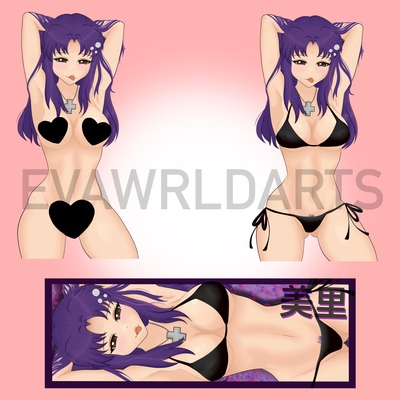 Lewd misato sticker