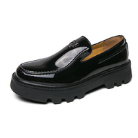 Men's Fashionable Thick-soled Height-enhancing Loafers Slip-on Shoes - Thumbnail 1