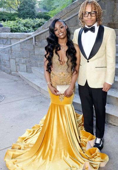 Yellow Mermaid Prom Dresses Beading Crystals African Girls Evening Gowns Formal Party Gowns