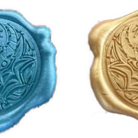"Dungeons & Furries" 2024 Wax seal stamp kit & sticker - Thumbnail 1