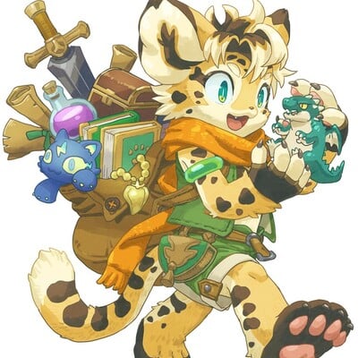"dungeons & furries" 2024 character sticker