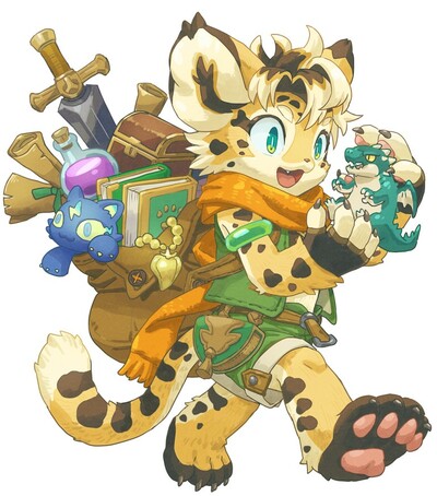 "Dungeons & Furries" 2024 character sticker