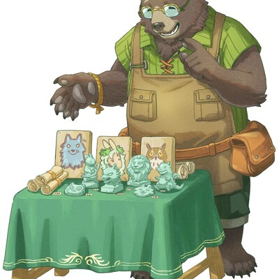 "dungeons & furries" 2024 character sticker