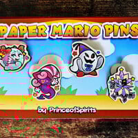 Paper Mario Wood Pin Set - Thumbnail 1