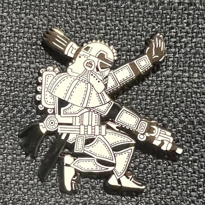 Galaztec trooper 2" enamel pin