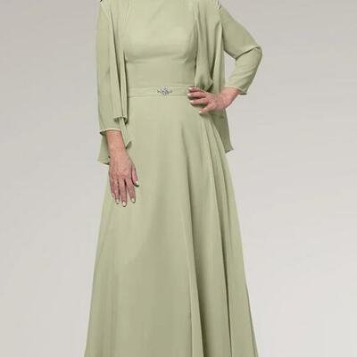 Simple a line mother of the bride/ groom dresses formal evening dress