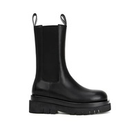 Genuine leather Chelsea boots thick sole martin medium boots 2 colors - Thumbnail 4