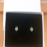 BOXED GIFT/Sterling Silver Peridot Marquise Earrings/Peridot Stud Earrings/Peridot Jewellery/Peridot Jewelry/Gemstone Earrings/Peridot Studs - Thumbnail 6