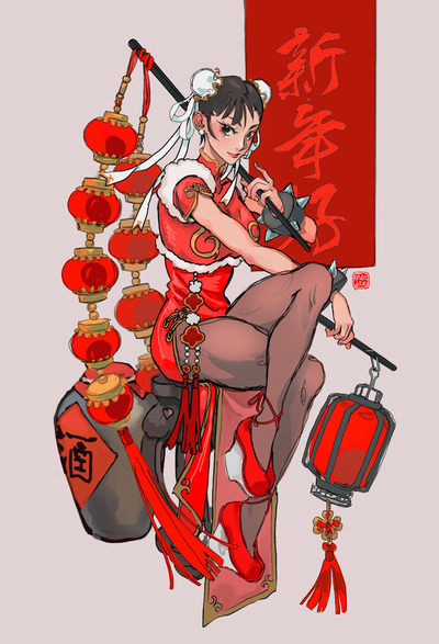 Chun Li New Years print