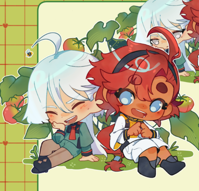 Sulemio Tomato Garden - Double keychain