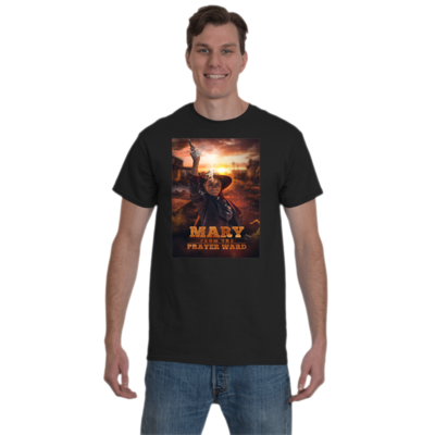 Mary on the prayer ward t-shirt