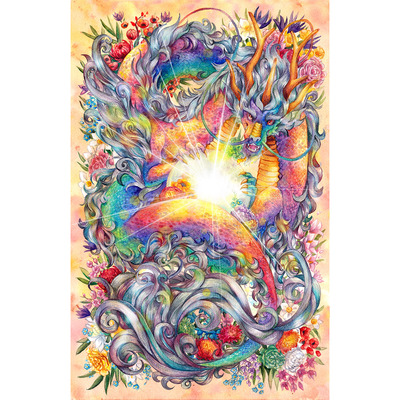 Rainbow Dragon - 11x17" Poster Print