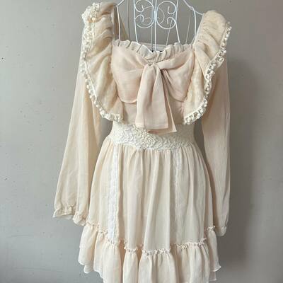 Vintage himegyaru op dress - Thumbnail 1