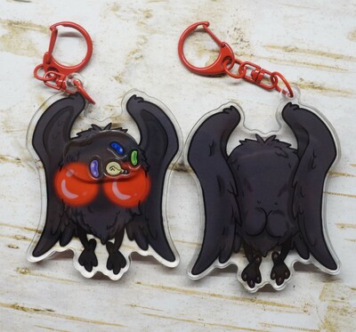 Mothman Shaker Charm keychain 