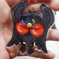 Mothman Shaker Charm keychain  - Thumbnail 1