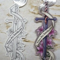 Lilies and Blades sticker set (of 2)  - Thumbnail 1