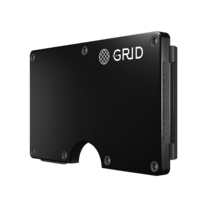 Black Aluminum GRID Wallet