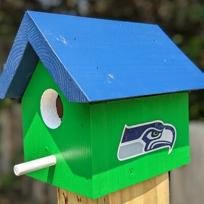 Seahawks bird house - Thumbnail 2
