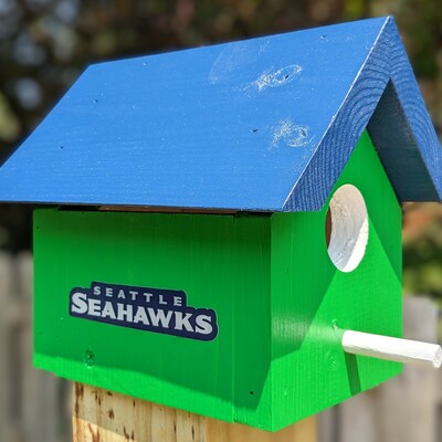 Seahawks bird house