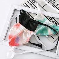 Mixed-color 3PK Men's Sexy Underwear Faux Leather Pouch Thong T-string Underpants KX026DK - Thumbnail 4