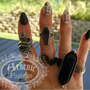Obsidian Double Pointed Ring-3