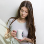 Ficto Romantic Mandala White glossy mug-1