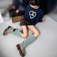 Thick-soled outdoor boots heightened western style cowboy boots retro long boots - Thumbnail 5