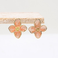 Vintage Metal Ear Stud Sweet Flower Stud Earrings For Women Girls - Thumbnail 9