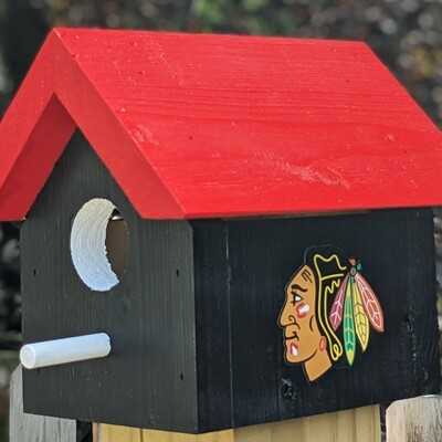 Blackhawks bird house